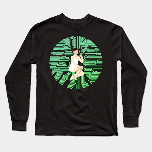 wired Long Sleeve T-Shirt by Janikainen